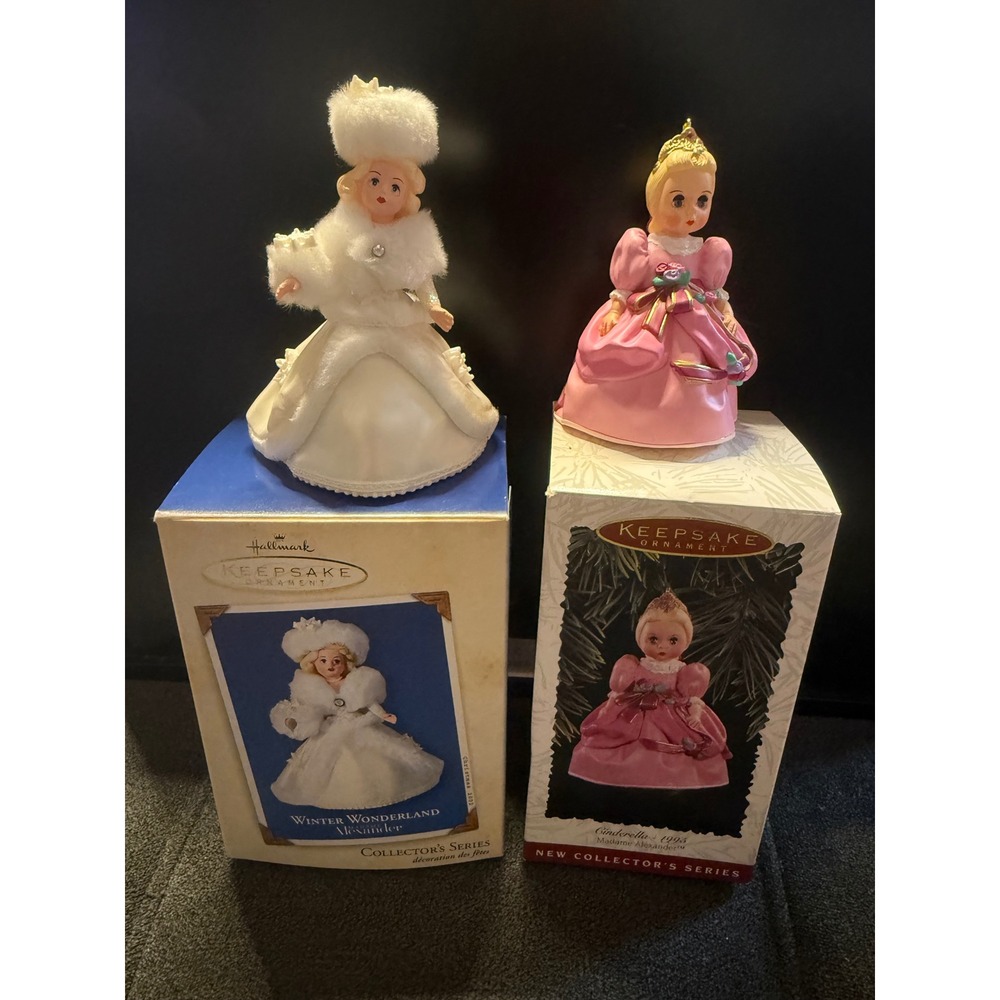 Hallmark Keepsake Madame Alexander Ornaments Cinderella & Winter Wonderland Lot